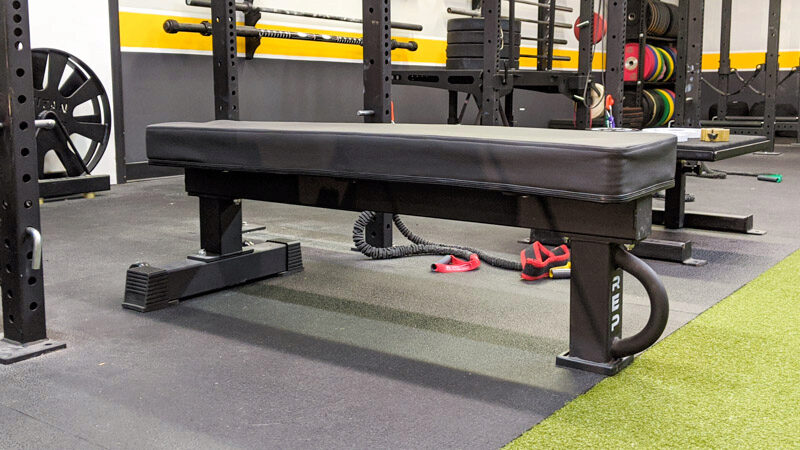 REP Fitness FB-5000 Competition Flat Bench Review - Photo of the bench in a gym