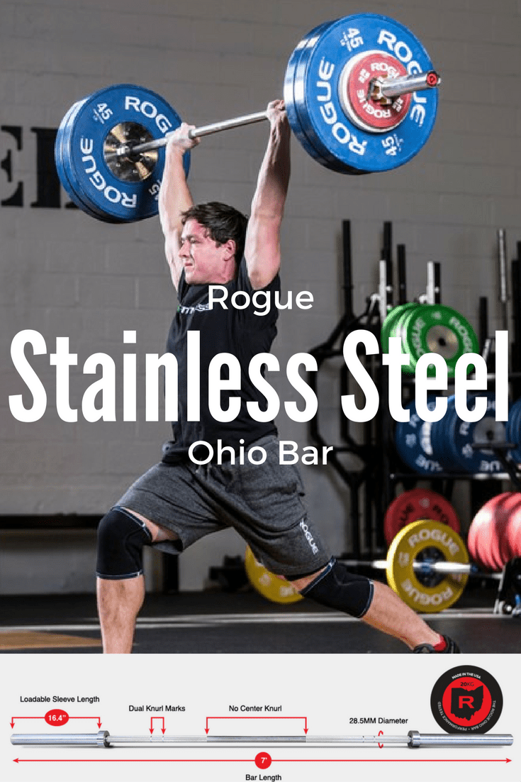 Rogue Fitness Stainless Steel Ohio Bar