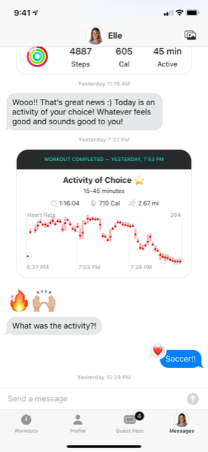 future app review activity of choice