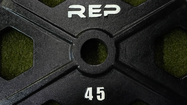 45 pound Rep Fitness Equalizer Iron Plates