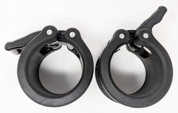 Clout Fitness Quick Release Pair of Locking 2" Olympic Size Barbell Clamp Collar for sale online 