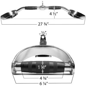 Titan Chrome Lat Bar Pro Duty