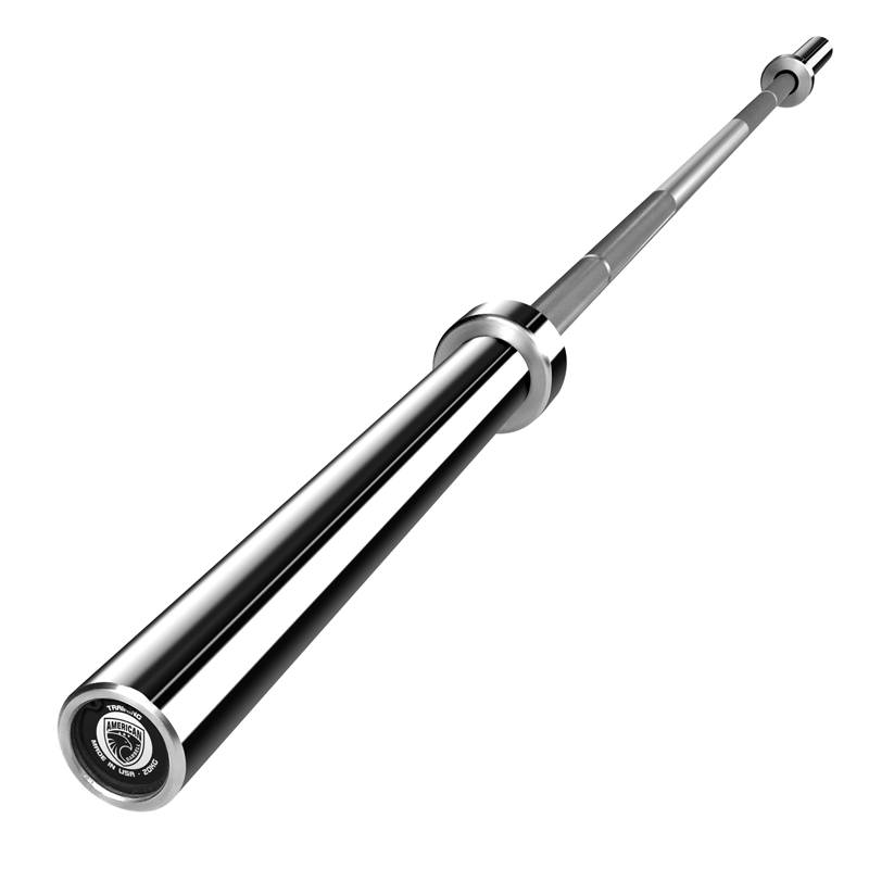 JINCAN 5Ft/4Ft Olympic Weight Bar with Chrome Sleeves Solid Iron Weightlifting Barbell Bar for Home Gym Training