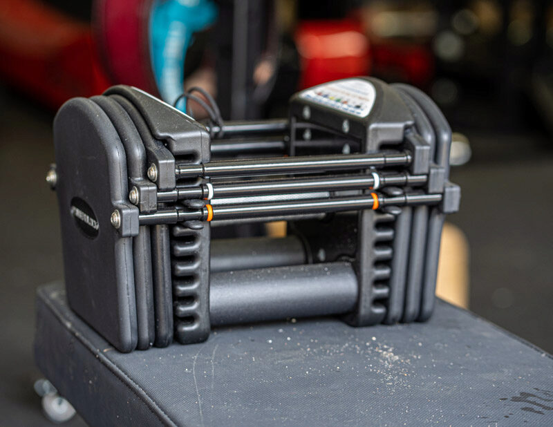 PowerBlock Adjustable Dumbbell side view