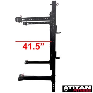 Titan X-3 Fold Back Wall-Mounted Squat Rack