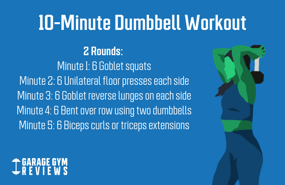 10-minute dumbbell workout