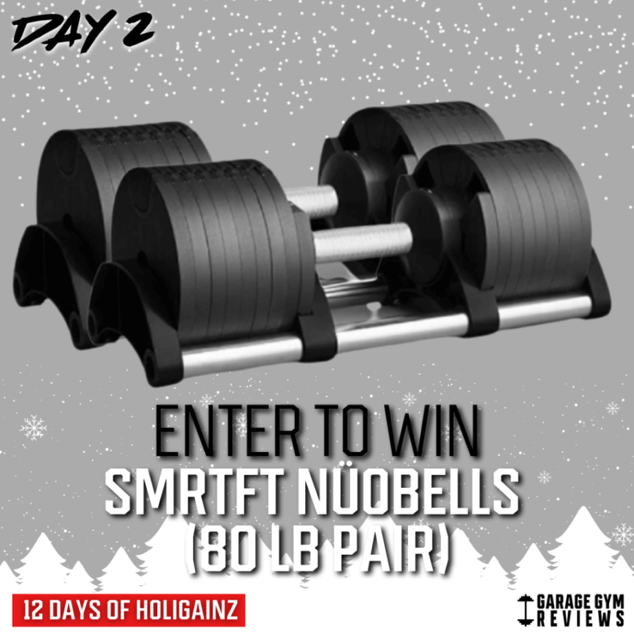 12 Days of HoliGAINZ giveaway NÜOBELL adjustable dumbbells