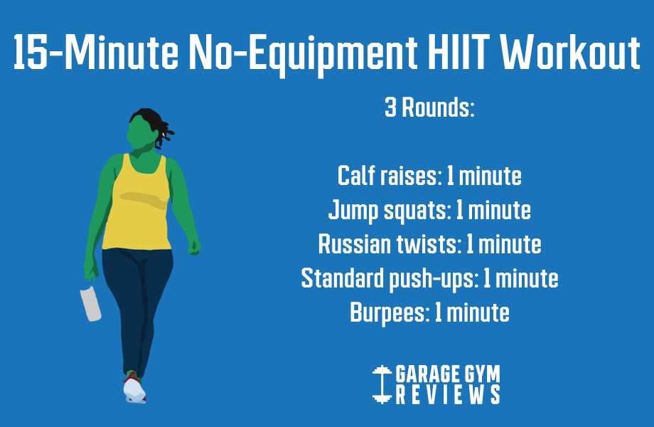 15 minute bodyweight HIIT workout