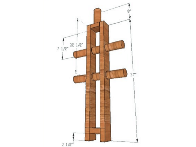 diy weight plate rack