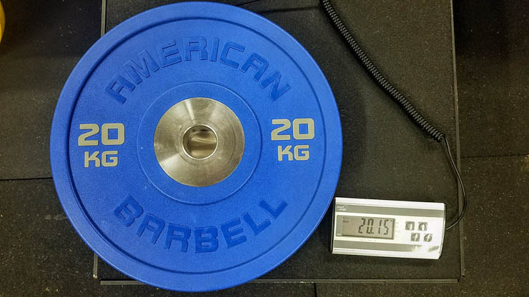 20 kg American Barbell Urethane Bumper Plates