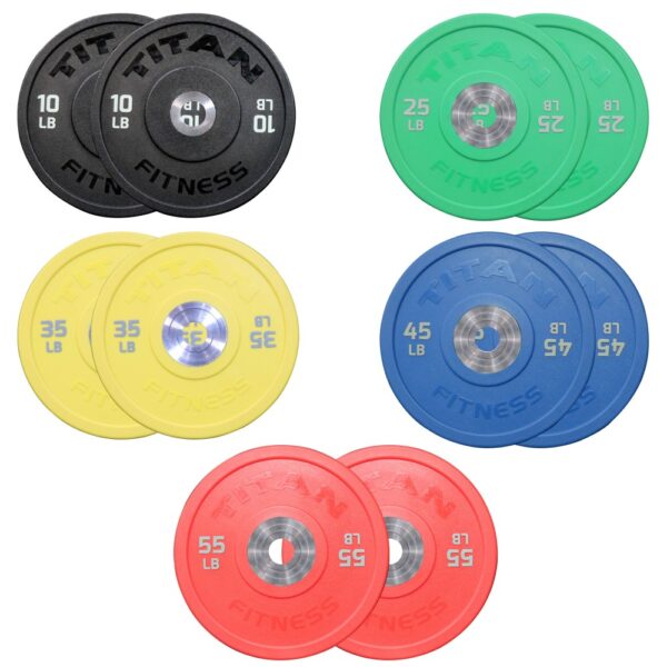 Titan urethane lb top bumper plates