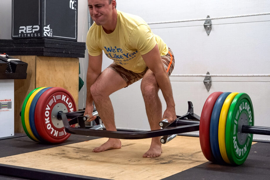 coop performing a deadlift with the Kabuki Strength Trap Bar