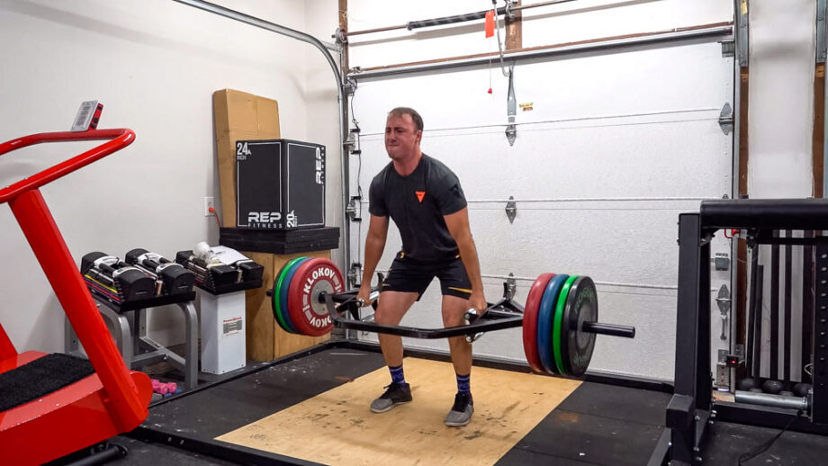 coop testing out the Kabuki Strength Trap Bar