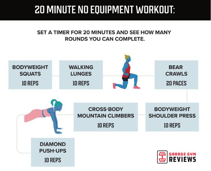 20-minute travel workout