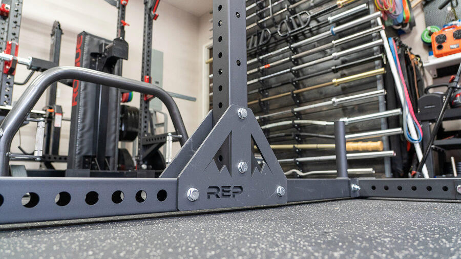 REP SR-4000 Squat Rack in a garage gym