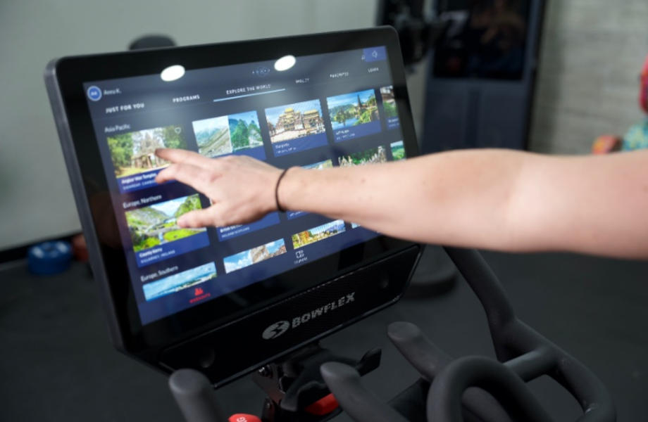 Bowflex VeloCore touchscreen display
