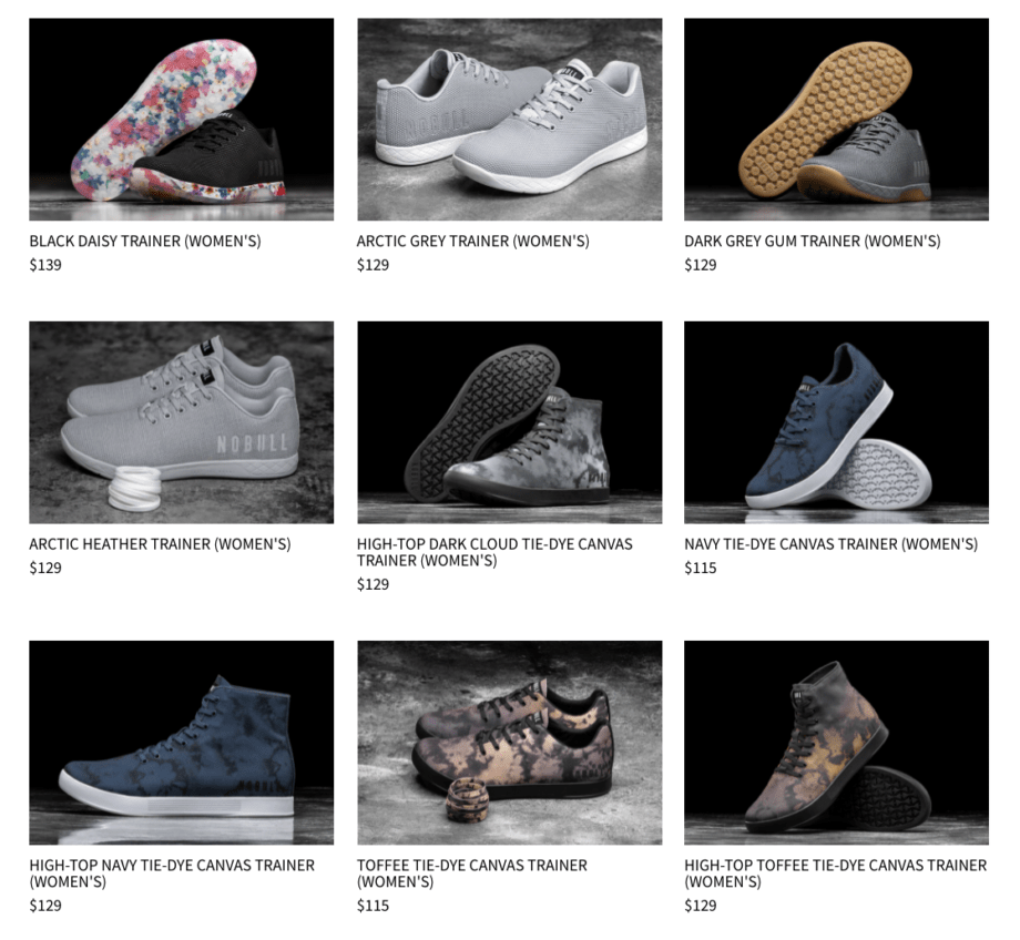 NOBULL Training Shoes Colorways and Design