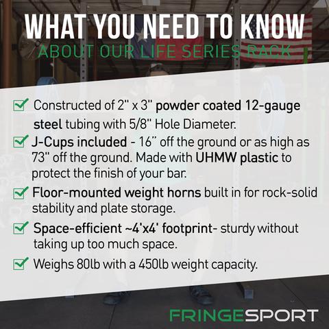 Fringe Sport Life Series Squat Rack With Pull-up Bar