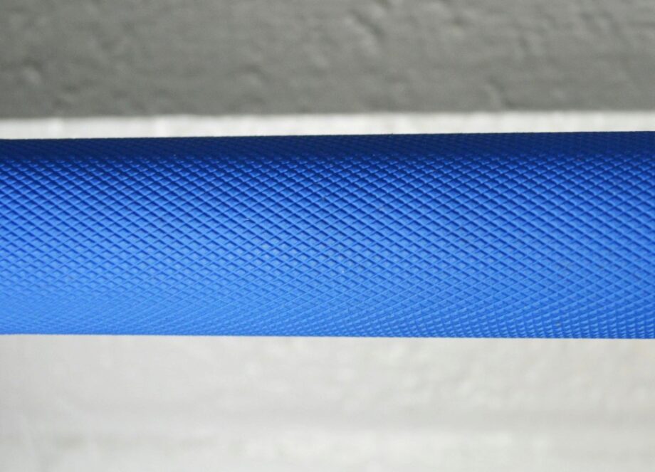 Titan Blues City Olympic Barbell knurling