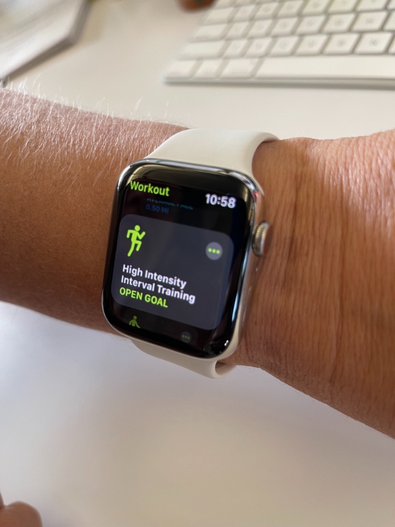 Apple Watch Series 6 exercise tracking options.