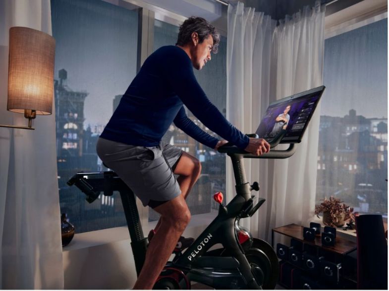 Peloton Bike+ in use