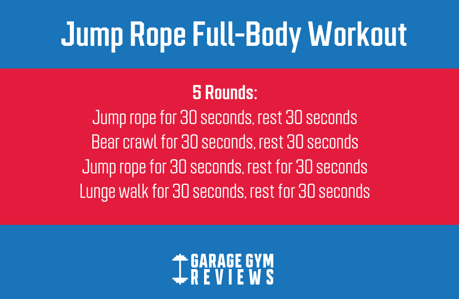A full body jump rope workout