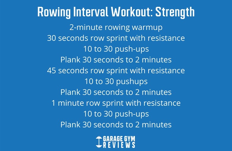 rowing interval workouts strength