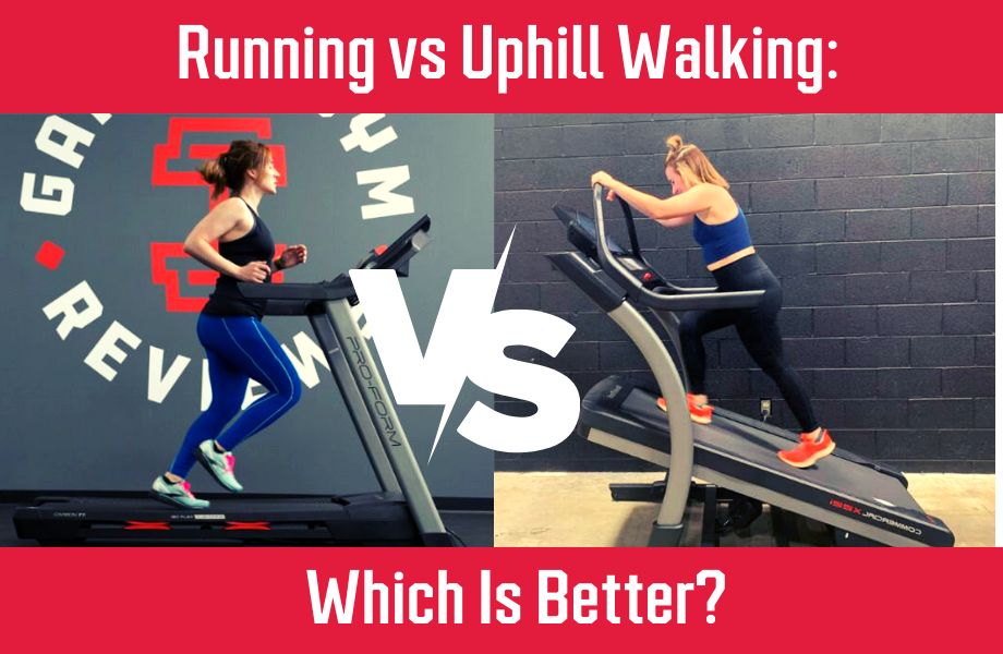 uphill walking vs running