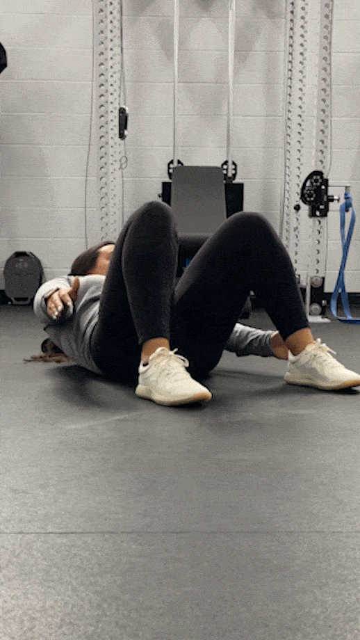 woman doing heel taps