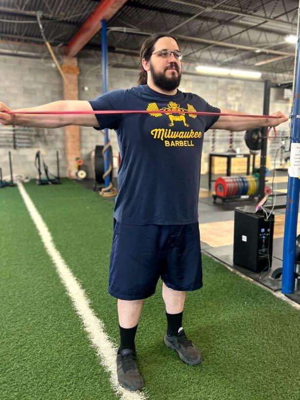 resistance band pull-apart