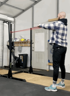 Man doing a face pull