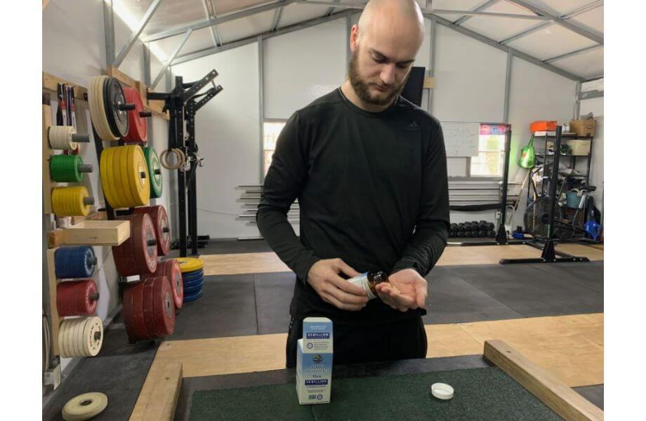 Person taking garden of life probiotics