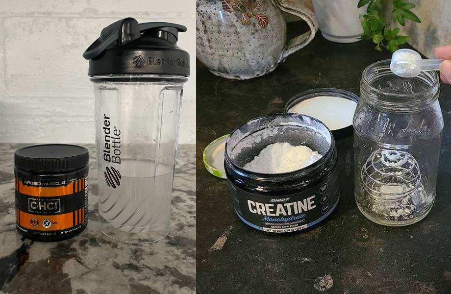 An image of creatine hcl vs monohydrate