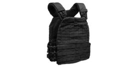 tactical military style weighted vest in black