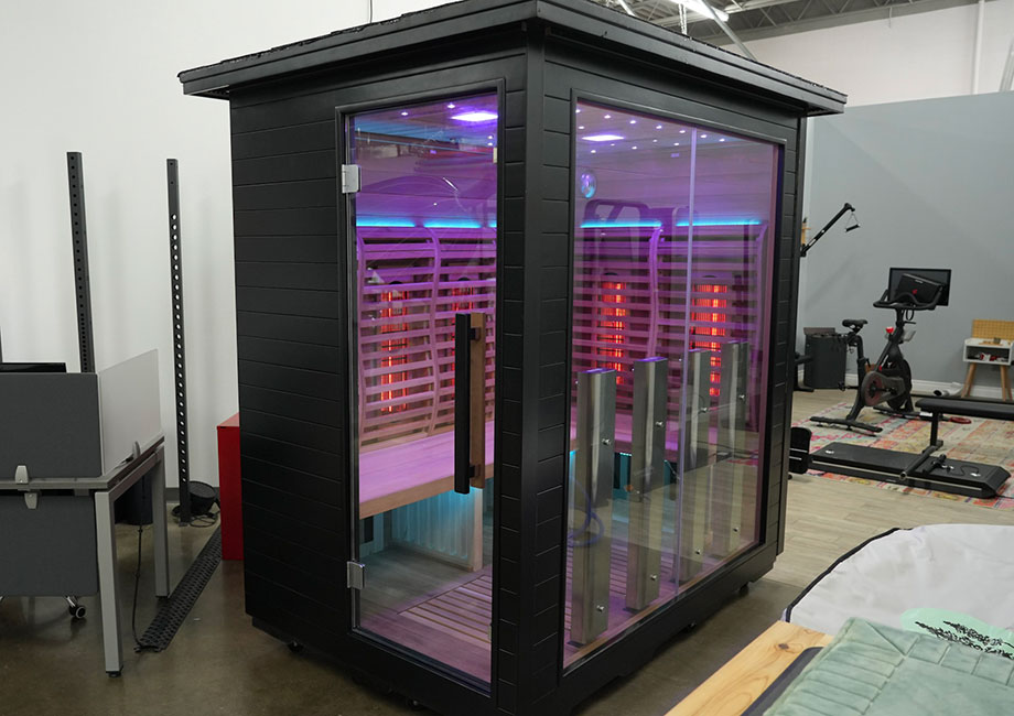 The Sun Home Luminar Infrared Sauna in the warehouse