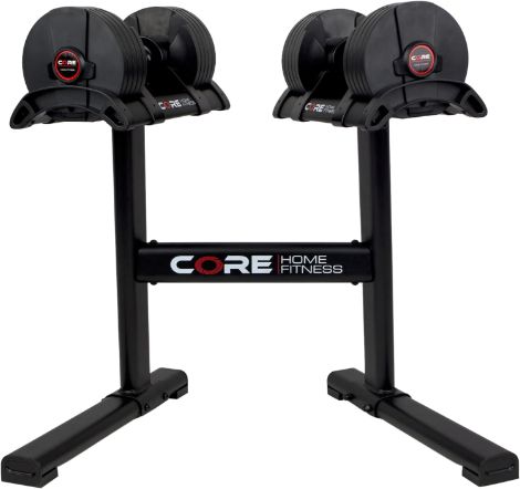 Core Home Fitness Adjustable Dumbbells and Stand