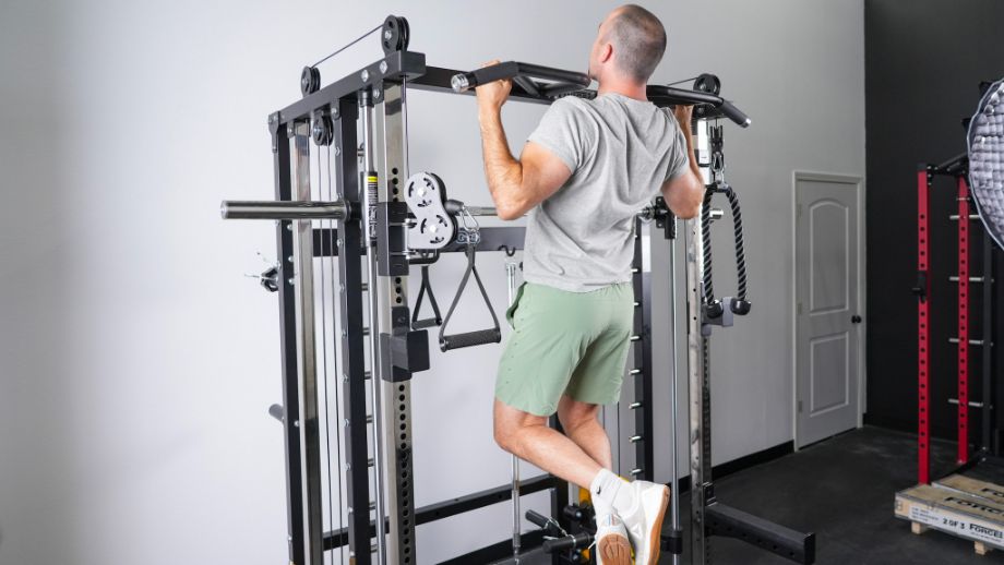 Man doing pull-ups on the Force USA G3