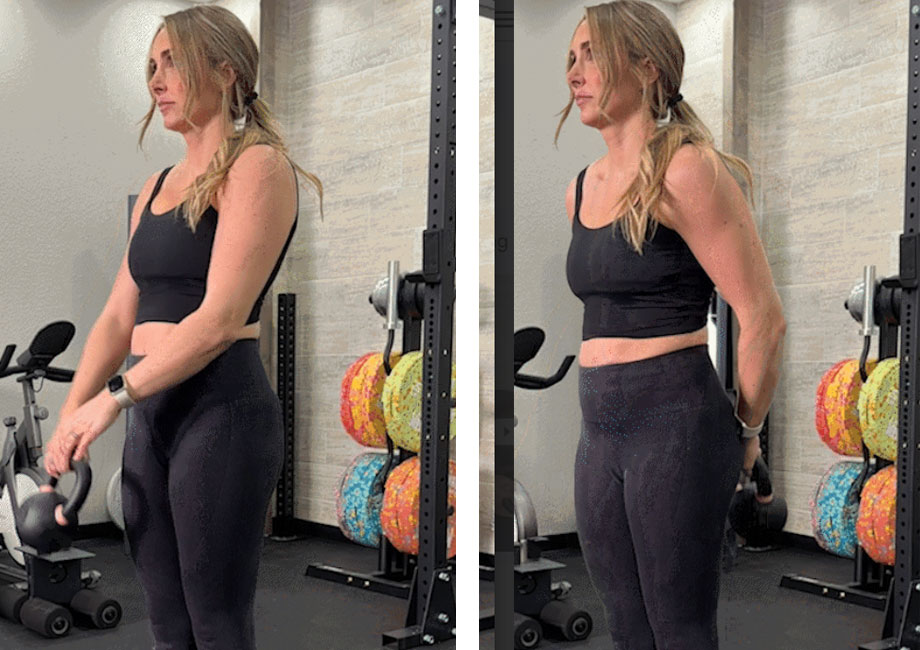 kettlebell around the world exercise form