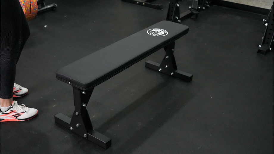 Looking down on the Bells of Steel Flat Utility Bench.