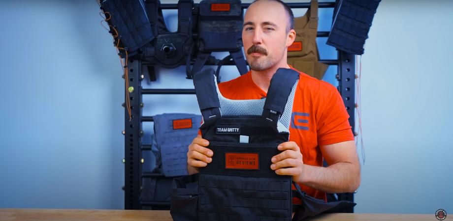 Coop holding up the 5.11 TacTec PLate Carrier