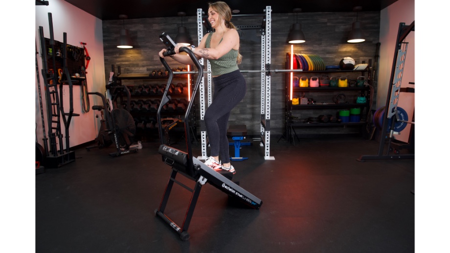 Woman using the Echelon Stair Climber Sport