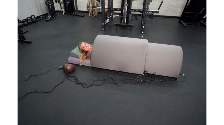 Sunlighten Solo Sauna in use