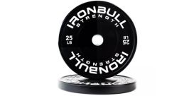 Pair of 25-lb Iron Bull BP Bumper Plates