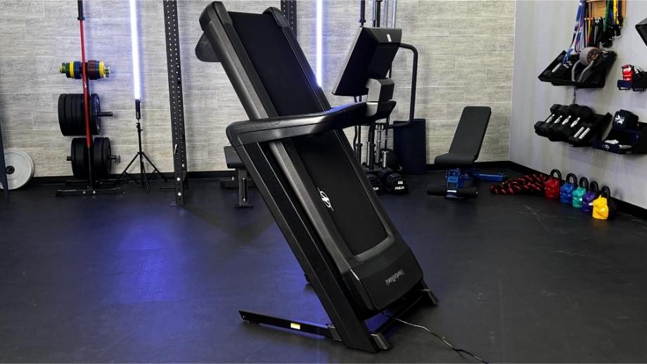 An image of the new NordicTrack Commercial 1750 folded up