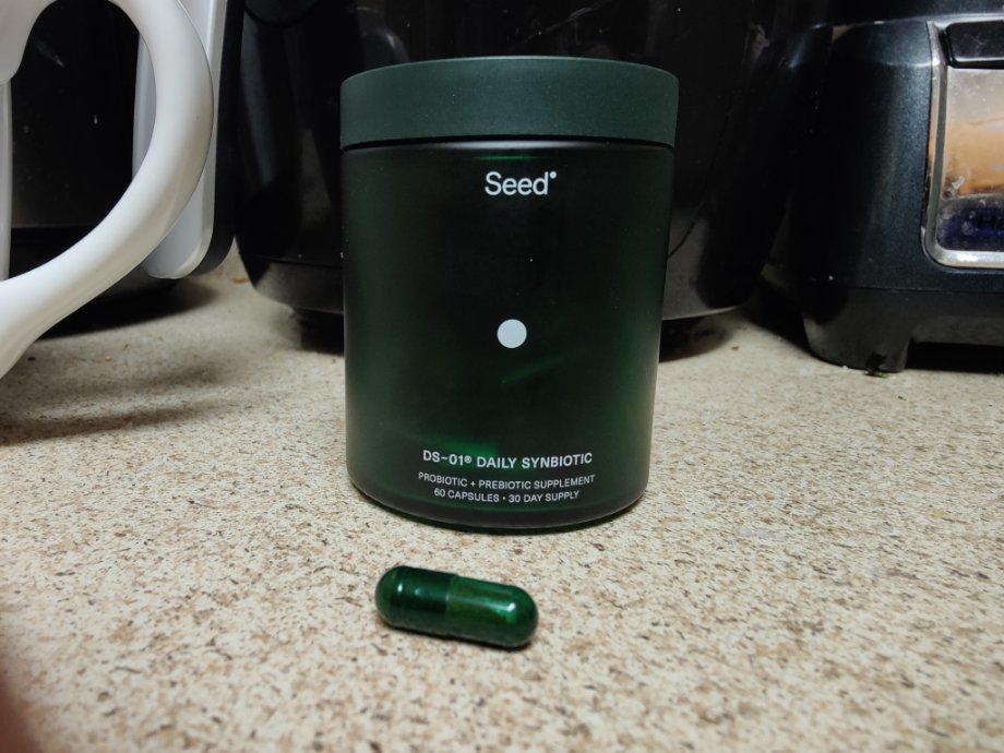Container of Seed Synbiotic with a capsule