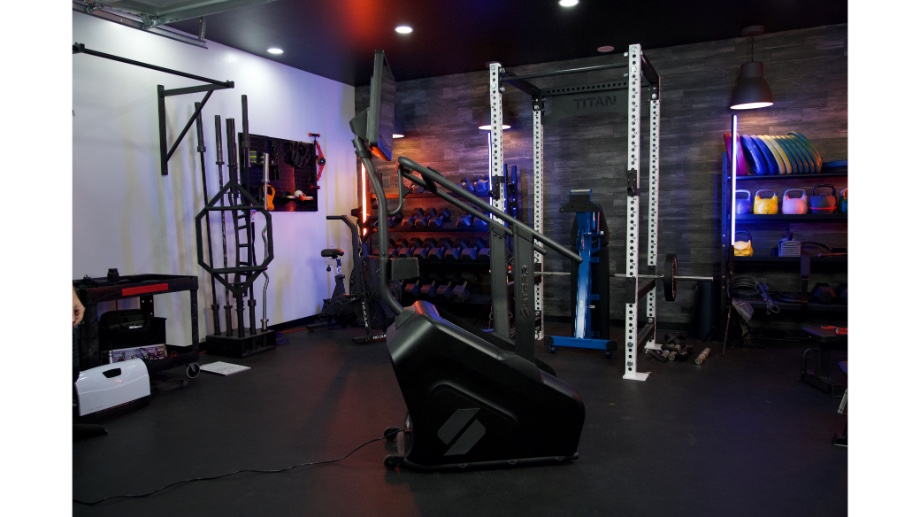 Full side-view of the STEPR stair climber.