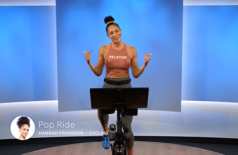 An instructor of a Peloton class