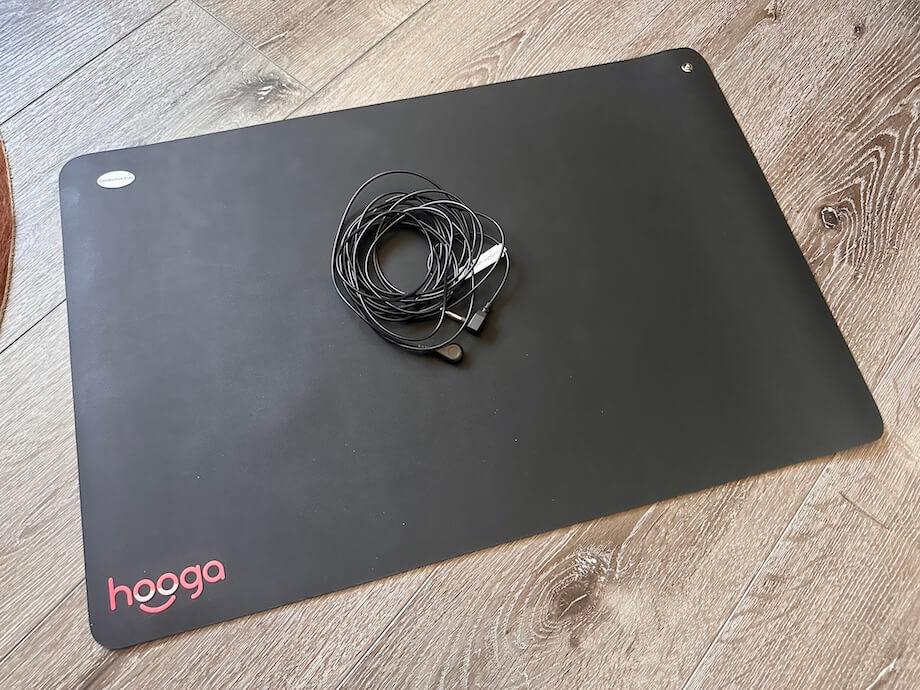 Hooga Grounding Mat on the floor