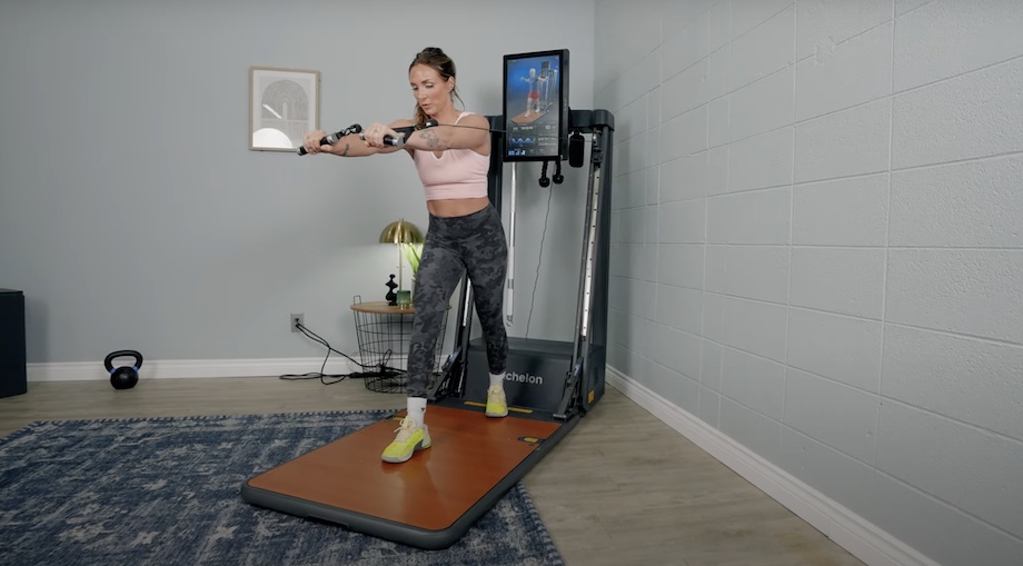 Full view of Lindsay Scheele, CPT working on the Echelon Strength Home