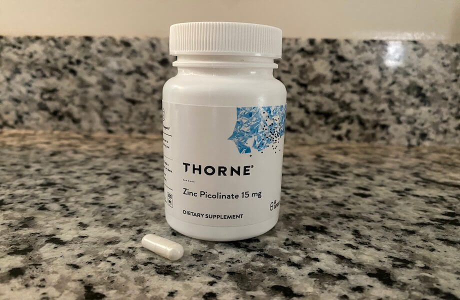 A single capsule of Thorne Zinc Picolinate